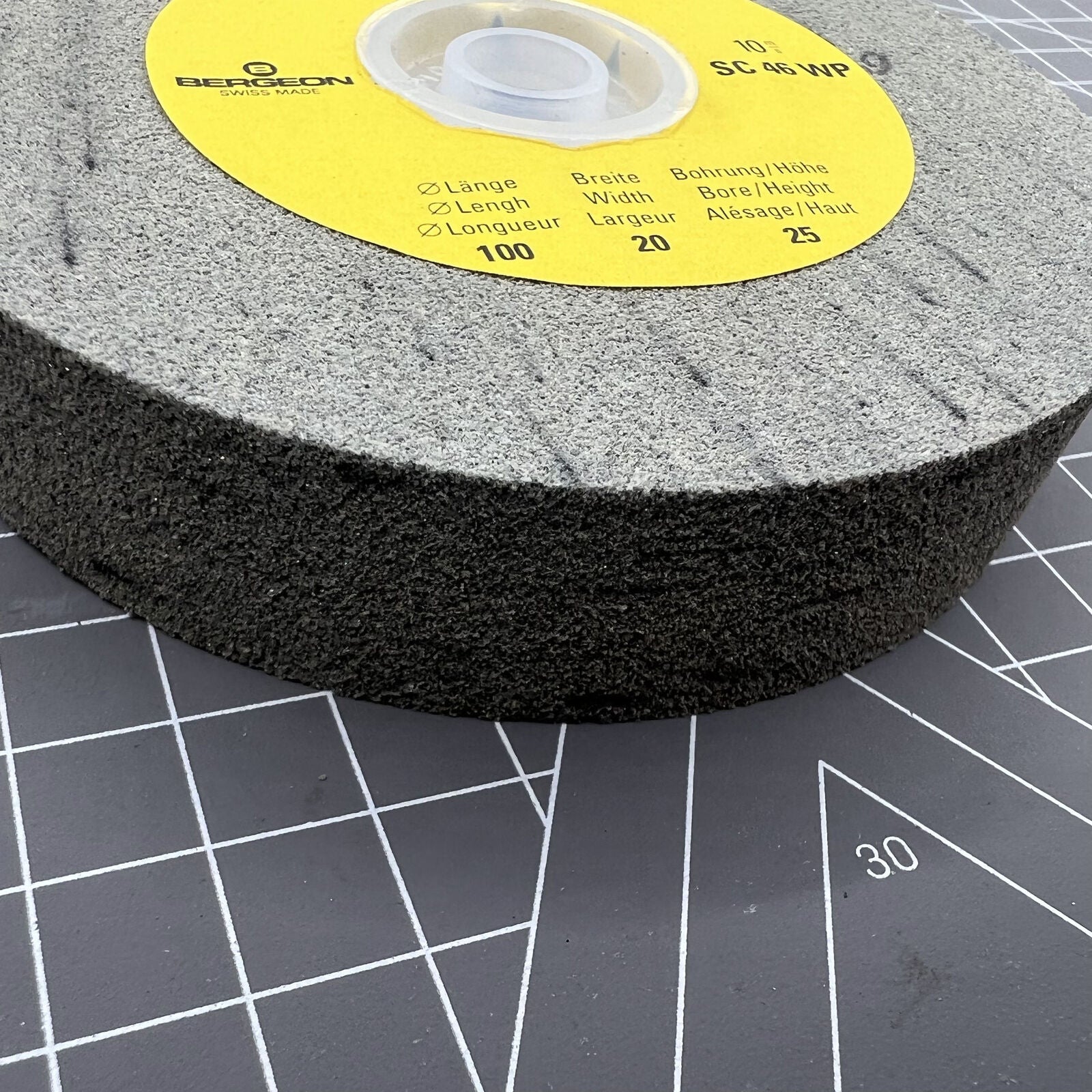 Swiss Made Bergeon 6168-D coarse Artifex wheel for precise watch hand fitting and finishing tools.