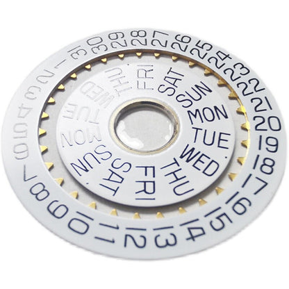 White date disk for ETA7750 movement - genuine replacement part by ETA, precise and durable.