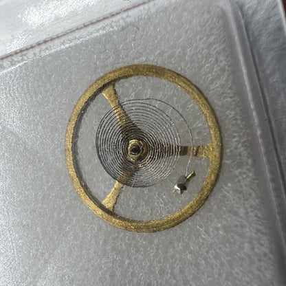 Silver and gold skeleton watch part with 2189 balance wheel, China-made replacement for accessories.