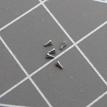 Set of 3 RLX 3135 hairspring bridle screws for precise watch movement repair by RLX.