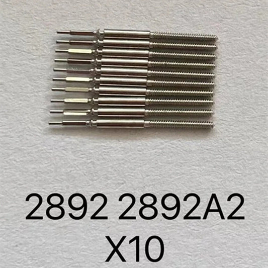 Lot de 10 tiges de remontoir génériques pour mouvement ETA2892/2892A2 