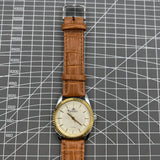 38mm TAIHANG Manual Mechanical Watch Golden Nail Silver Dial Round Case 17 Jews