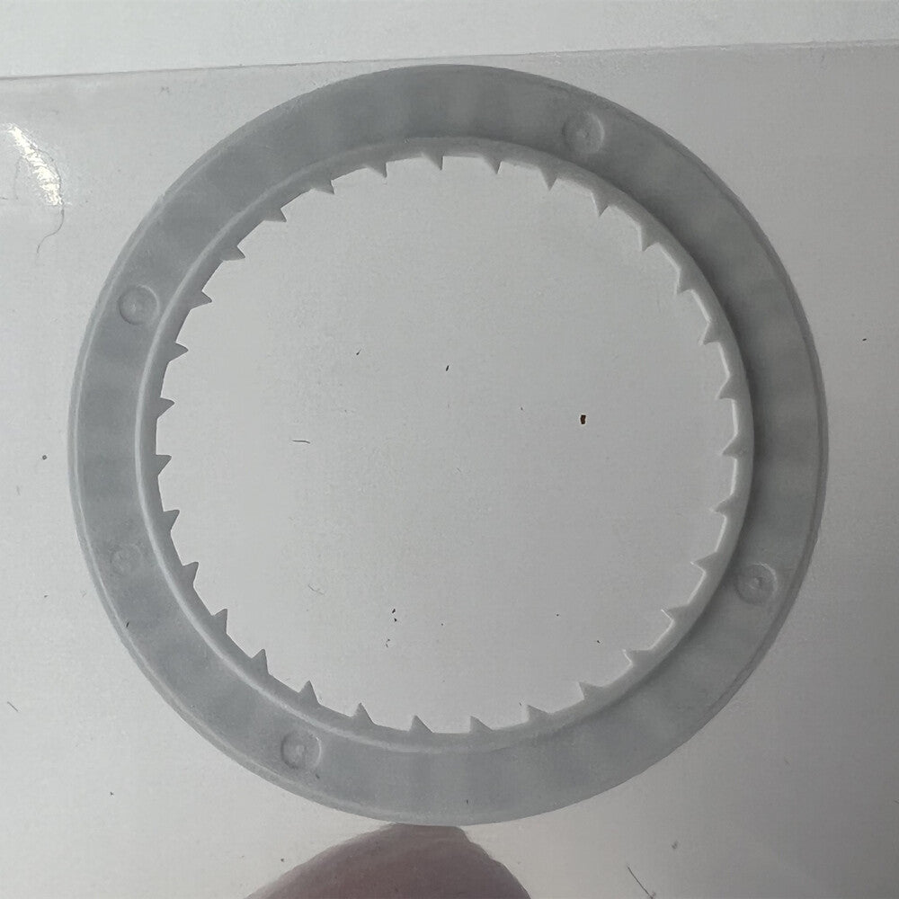 Generic White Date Disk Wheel showing date at 6 o'clock for Miyota 8215 8200 watch movement.