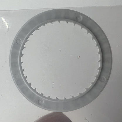 Generic White Date Disk Wheel showing date at 6 o'clock for Miyota 8215 8200 watch movement.