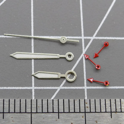Petites aiguilles lumineuses rouges de 11,5 mm pour montres Miyota OS10 OS20 OS60 OS80