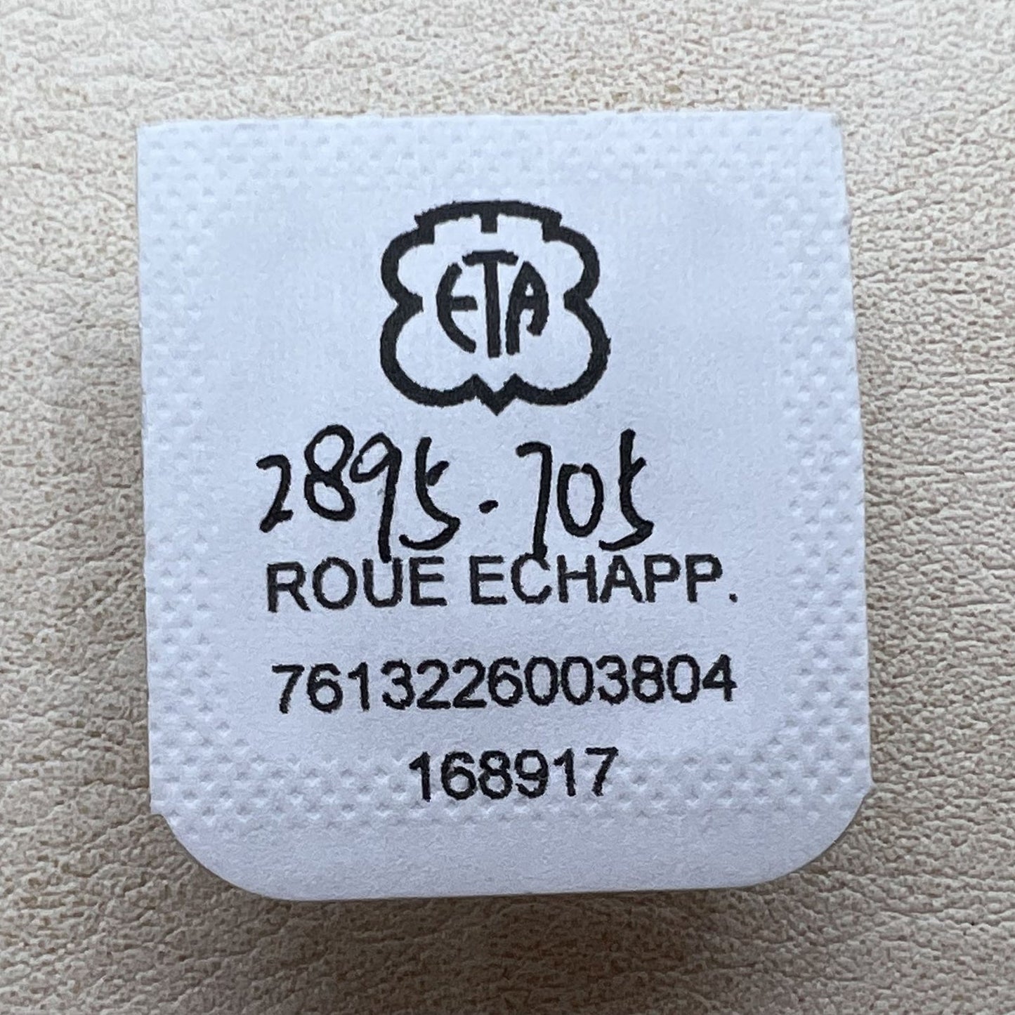 Echtes Escape Rad für ETA2895 Uhrwerk Teil Ref 2895-705 Swiss