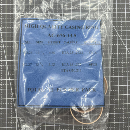12 STÜCK 2 Ligne Größen Uhrwerkgehäuse Abstandshalter Gehäuseringhalter #AC-676-13.5