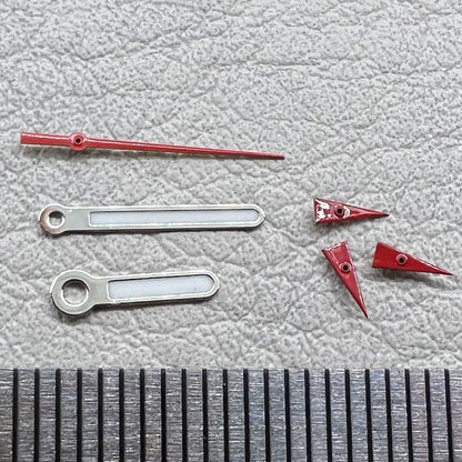 2 Sätze/Packung runde, spitze, grün leuchtende Zeiger für Miyota OS10 OS20 OS60 OS80