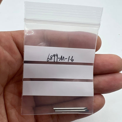 Set of 5 Bergeon 6899-M-160 1.6mm stainless steel ergonomic screwdriver blades for watch repair.