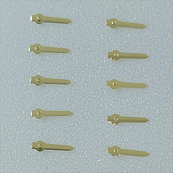 10pcs 4mm Golden Arrow Shape Small Second Hands for Miyota OS10 OS20 Movement