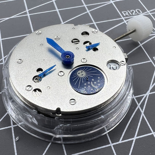 Shanghai Silver Star Moon Phase@6 Automatisches mechanisches Uhrwerk
