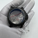 44mm 316L Black Sapphire Glass Watch Case for Seagull ST3600/ST3621/ETA6497/6498