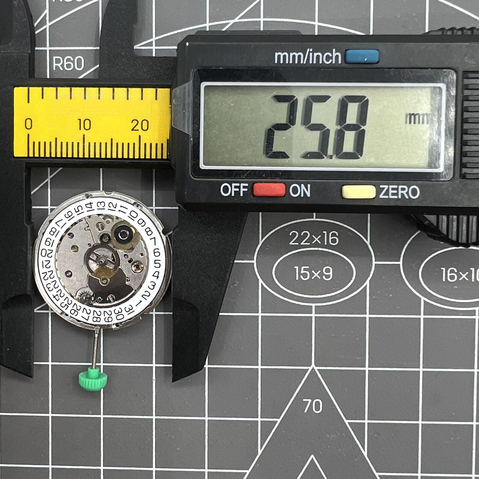 Swiss ETA 2824-2 mechanical watch movement by V8, precise luxury timepiece component for accurate timekeeping.