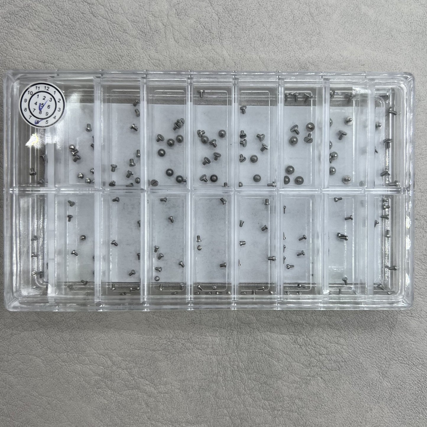 180 Stück Mini Schrauben aus hochwertigem Edelstahl 8 Größen für Gehäuseboden