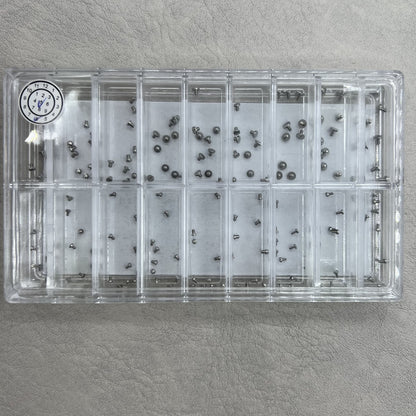 180 Stück Mini Schrauben aus hochwertigem Edelstahl 8 Größen für Gehäuseboden