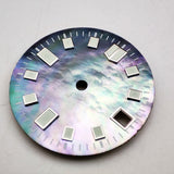 28.5mm Green Luminous Meteorite Starry Sky Pattern Watch Dial for NH35 Movement