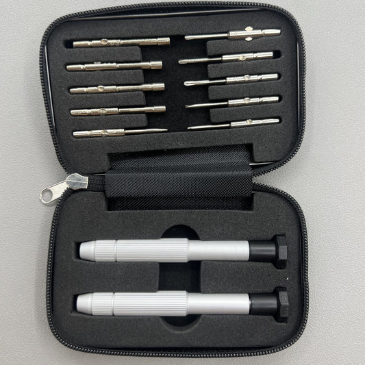 Brille Uhrenschraubendreher -Setanzug Uhren Sechskantwerkzeuge Griff Cutter Head