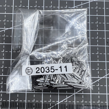Lot de 100 aiguilles de montre luminescentes vertes argentées de 11 mm pour Miyota 2035 2115 PC21 