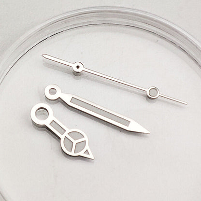 Green luminous watch hands for NH35A/NH36A movement, 7.75x12x13mm, precision design.