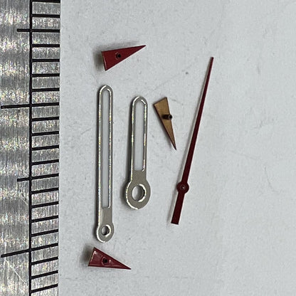 Uhrzeiger, rund, spitz, 11 mm, grün leuchtend, für Miyota OS10 OS20 OS60 OS80