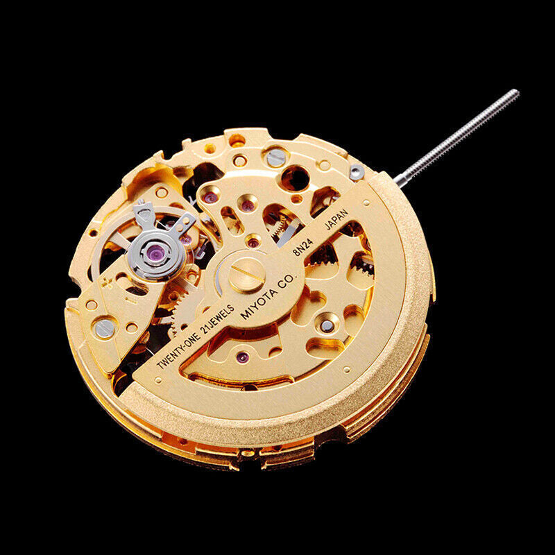 Miyota 8N24 Golden Automatic Mechanical Japan Movement