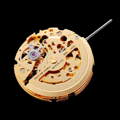 Miyota 8N24 Golden Automatic Mechanical Japan Movement
