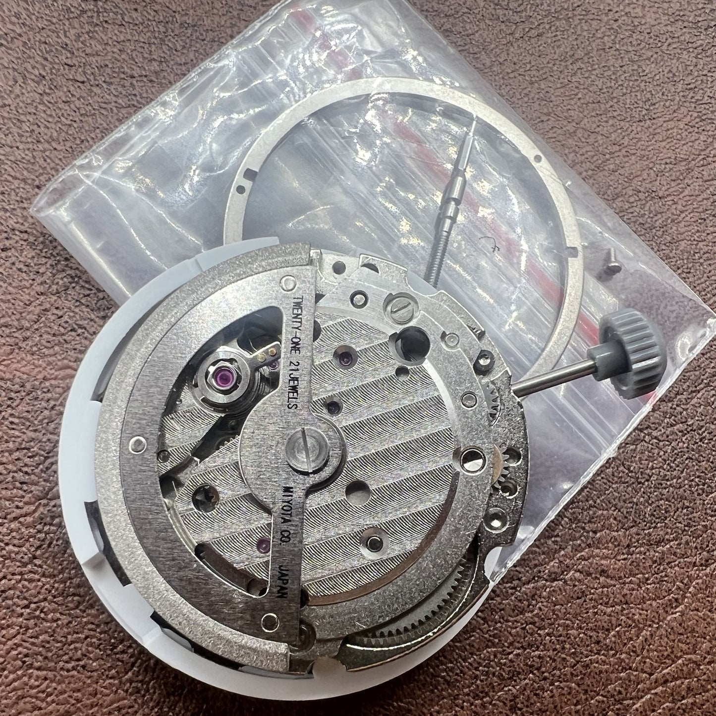 Miyota 8245 automatic mechanical watch movement with small seconds, precision timekeeping by Miyota.