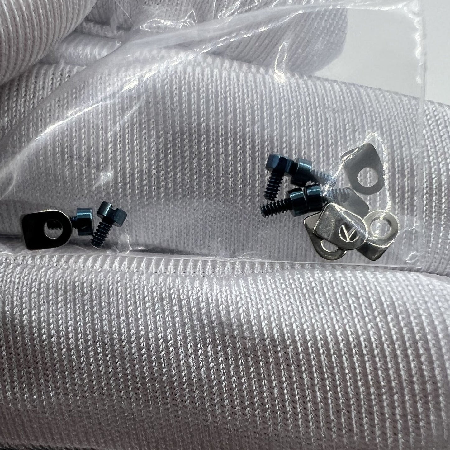 Watch part casing clamp and screws for Seagull ST3600 ETA6497 movement, precision fit accessory.