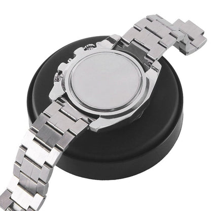 Leather watch movement cushions in large and small sizes for secure and precise watch repair.