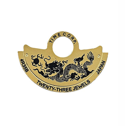 Zodiac Golden Rotor overlay for NH35 NH36 automatic movement, enhancing watch accessory functionality.