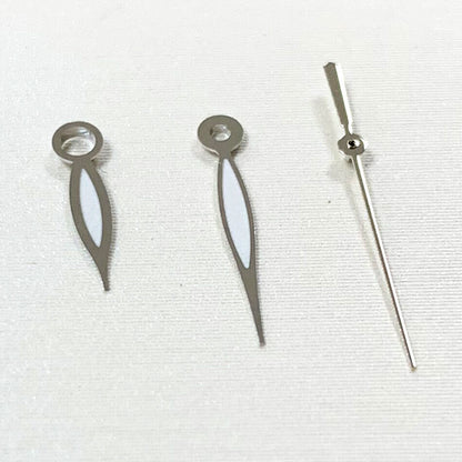 Green luminous watch hands set by B16 for NH35A/NH36A/4R36 movements, sizes 7.5/11/11mm, perfect fit and visibility