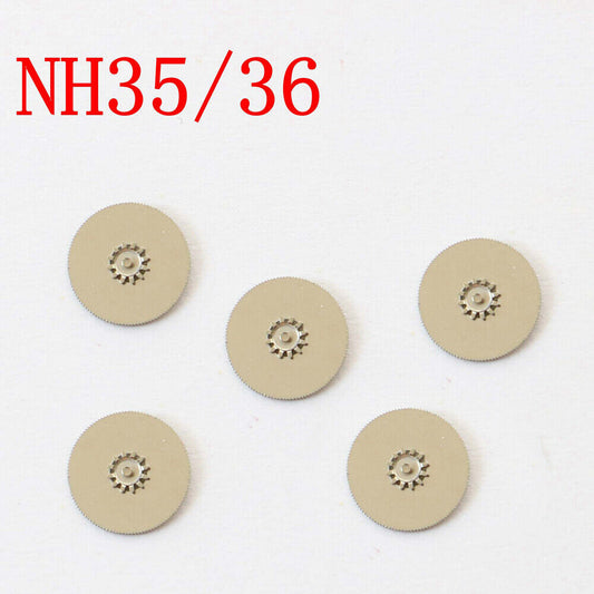 Replacement automatic wheel for NH35 NH36 watch movements, compatible spare part for precise timekeeping.