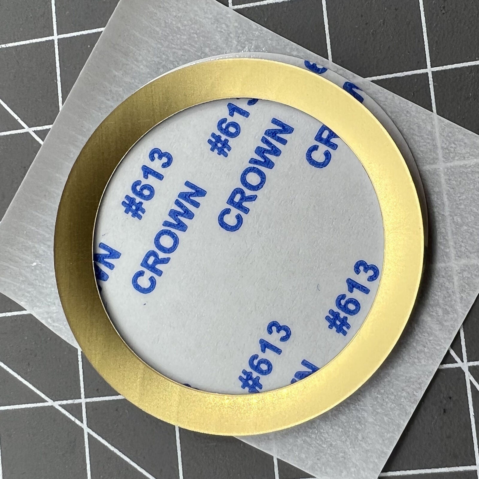 Golden silver aluminium alloy watch bezel insert with numerals for Yacht-Master 2.