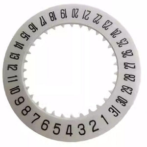 White Date@6 Date Disk Wheel Date Wheel for Miyota 6S10 6S20 6S30 6S50 Movement