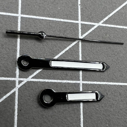 Aiguilles de montre noires pour mouvement à quartz Hattori Epson TMI VJ42 P1-H2-3 