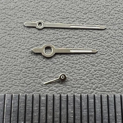 2 Sets 11mm Silbergrüne Leuchtzeiger für Miyota 1L45 Uhrwerk Pack