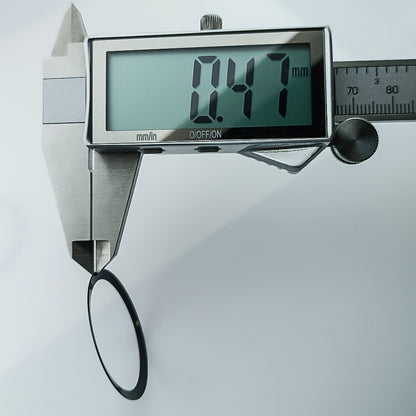 Aluminiumlegierung Vintage Leuchtend Grüner Uhrenrand 36 5 x 30 8 mm Schräg