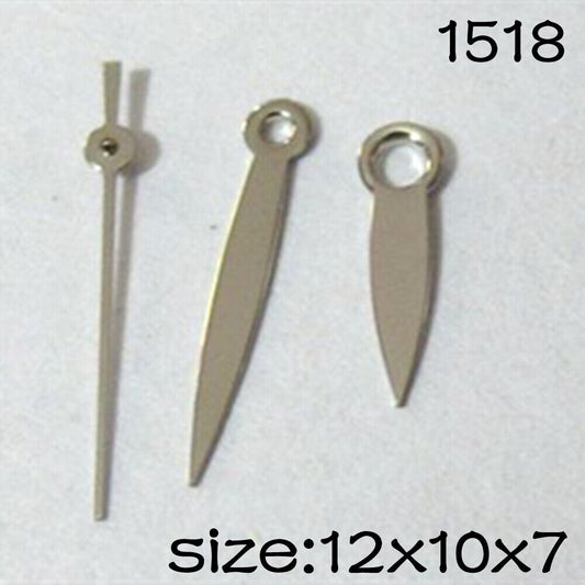Jeu d'aiguilles de montre en argent n° 1518 pour mouvement Miyota 2035