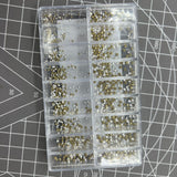 18 Sizes/BOX Pointed Bottom Patching Imitation Diamond