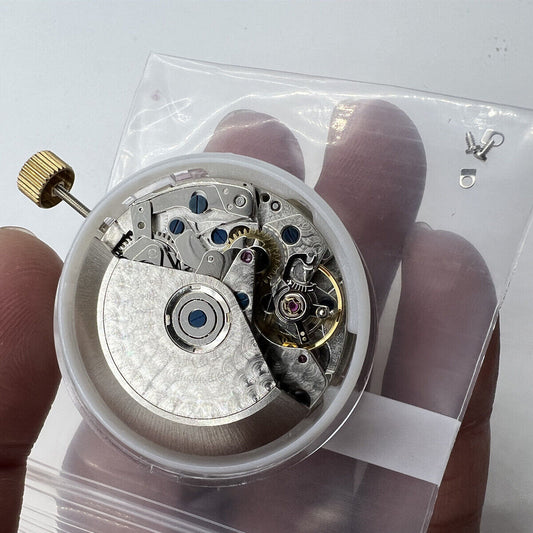 China Made Black Dandong watch accessory featuring 7753 7750 automatic mechanical movement with small second at 9 o'clock.