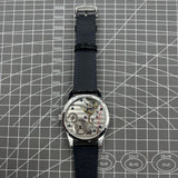 42mm Men Watch Manual Chain Up Seagull ST3600 Mechanical Movement White Dial