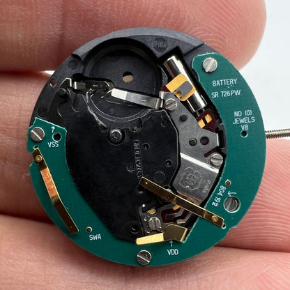 Swiss Made ETA804.192 quartz watch part with single calendar at 3 o'clock for accurate timekeeping and durability.