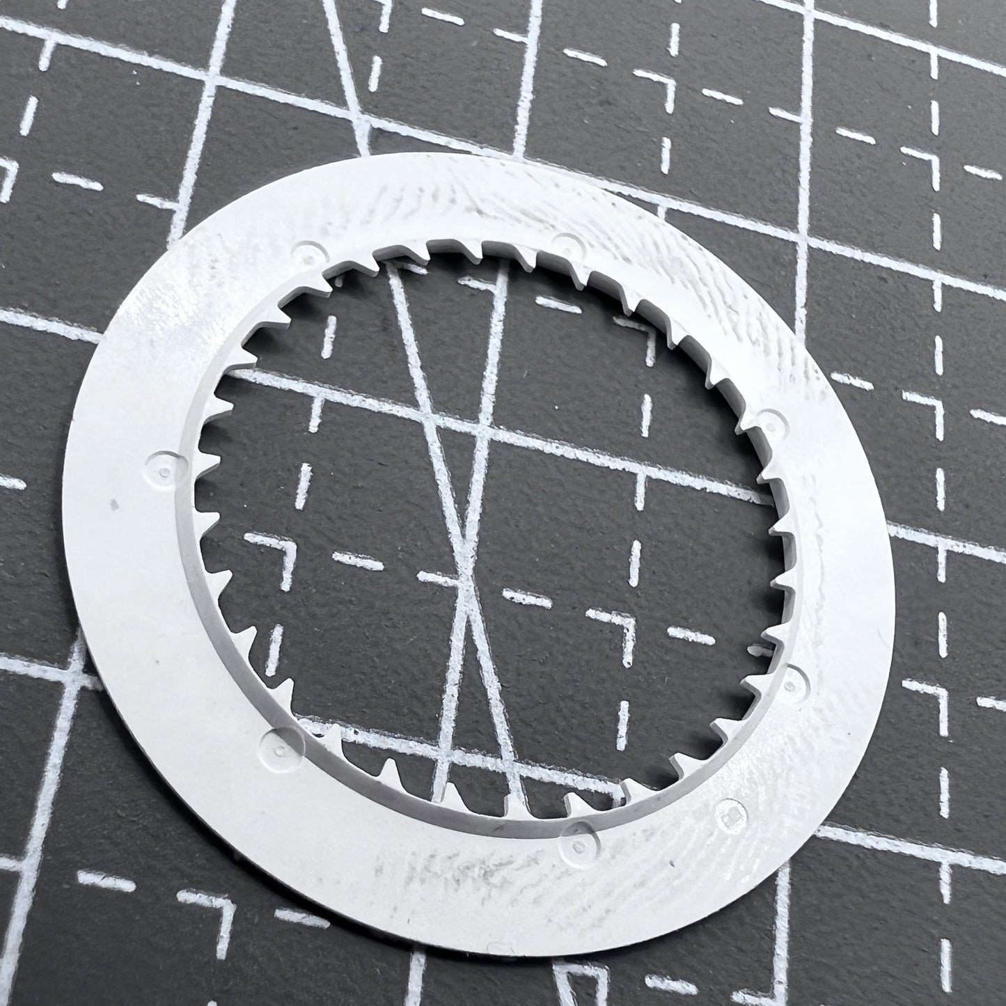 Datumsrad grüne Schrift weißer Hintergrund für Werk NH35 Datumsscheibe