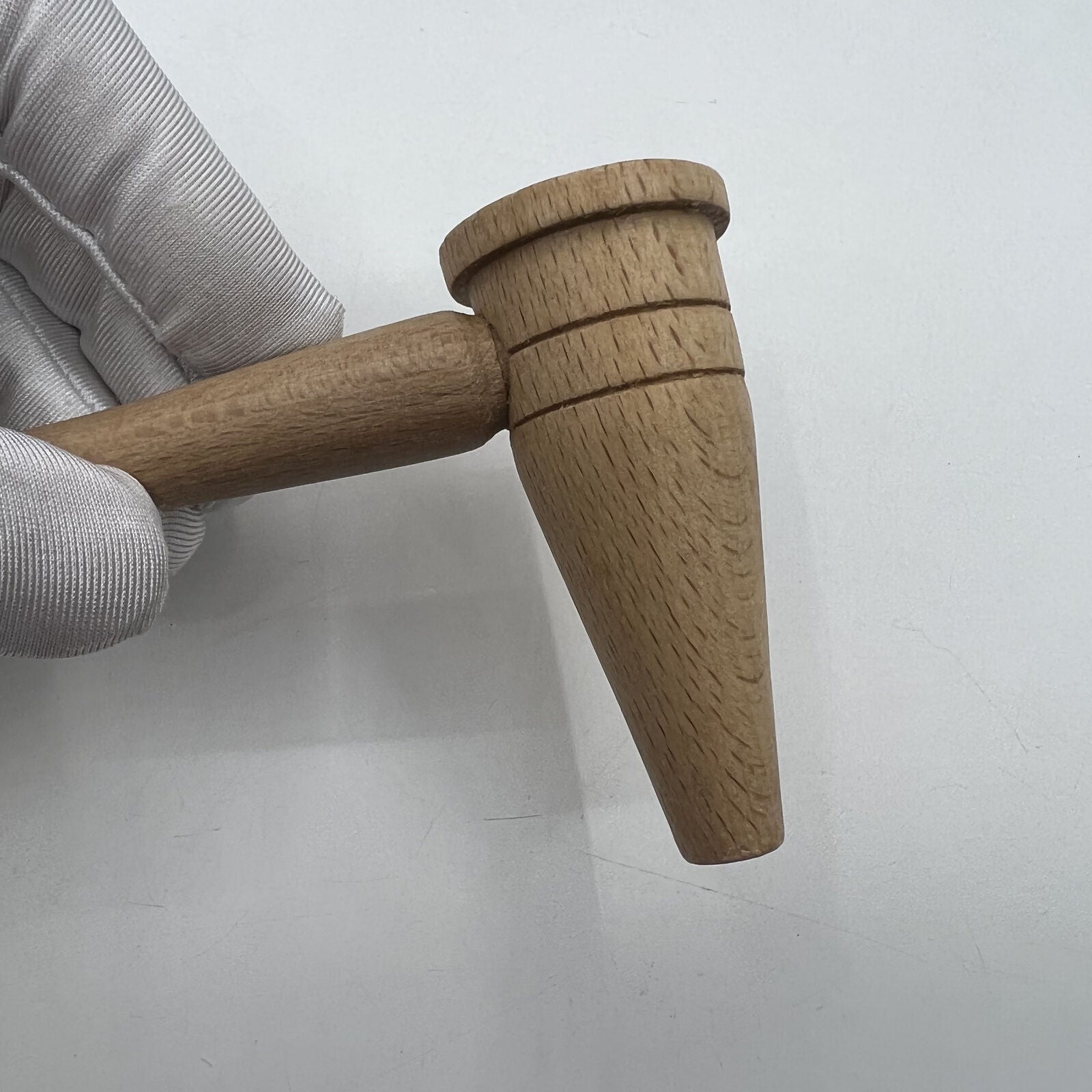 Bergeon 1447 boxwood mallet hammer by Swiss Made for precise watch bracelet pin repairs and adjustments.