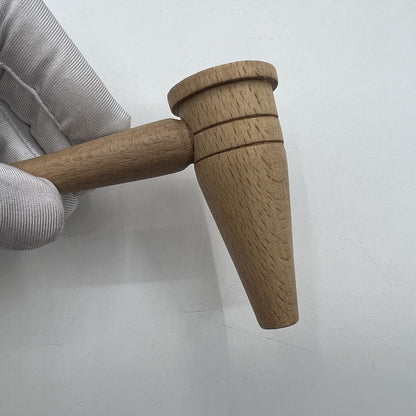 Bergeon 1447 boxwood mallet hammer by Swiss Made for precise watch bracelet pin repairs and adjustments.