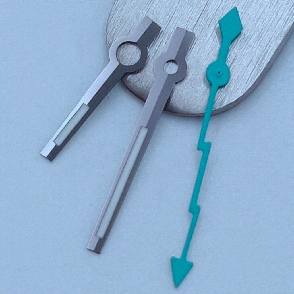 Black trim Tiffany Blue lightning second hand for NH35 NH36 7S26 watch movements
