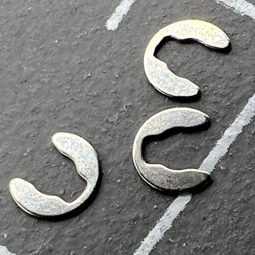 Set of 3 watch pusher clips for ETA2836, 2824, 2834 movements, ideal for week opening repair.