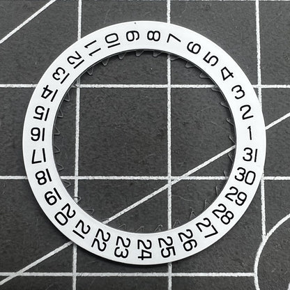 White Date Disk Wheel Date Wheel Generic for Movement ETA C01.211 Date At 3