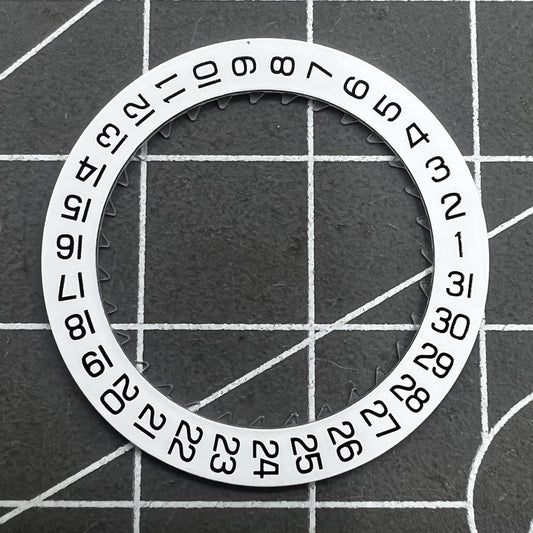 White Date Disk Wheel Date Wheel Generic for Movement ETA C01.211 Date At 3