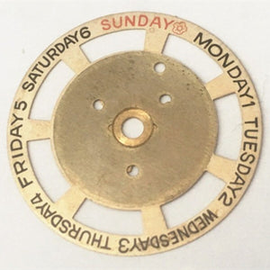 New Golden Week Disk Date Wheel Disk Generic for ETA 2834 2836 2846 Movement